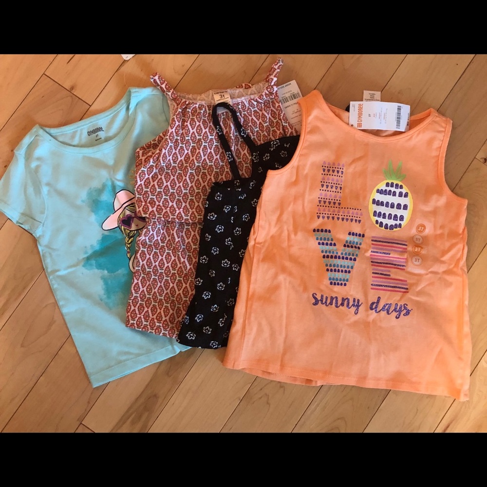 NWT Toddler Summer Shirt Lot 3T